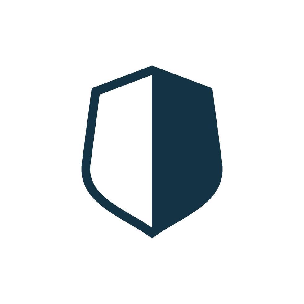 Elegant Blank Shield Template Logo Design vector