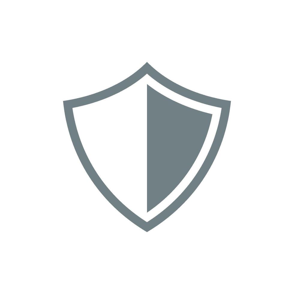 Shield Template Logo Illustration Design vector