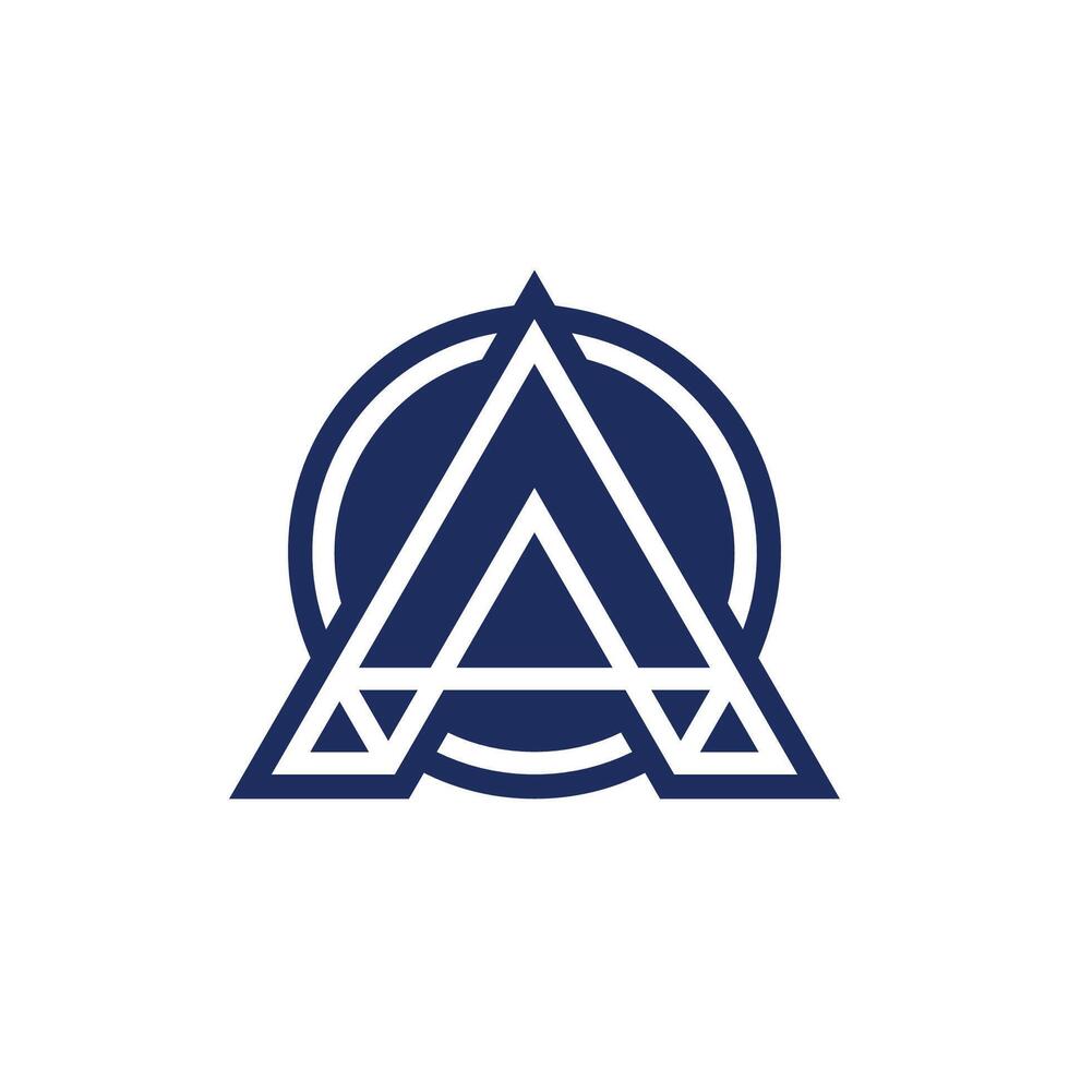 Modern Letter A Logo Suitable for the Technology Sector vector