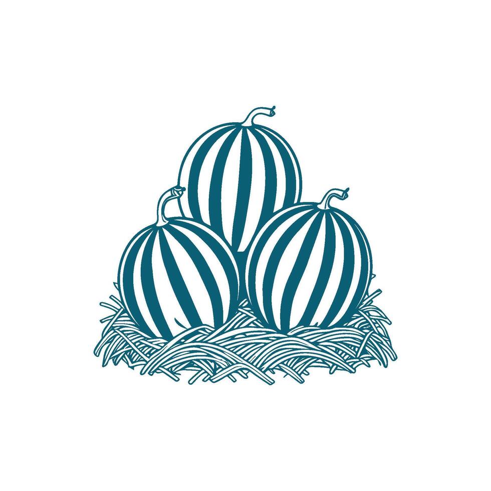 simple illustration watermelon fruit vector
