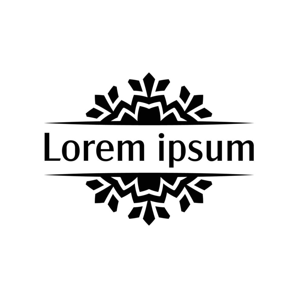 Abstract Ethnic Round Frame for Sophisticated Logos vector