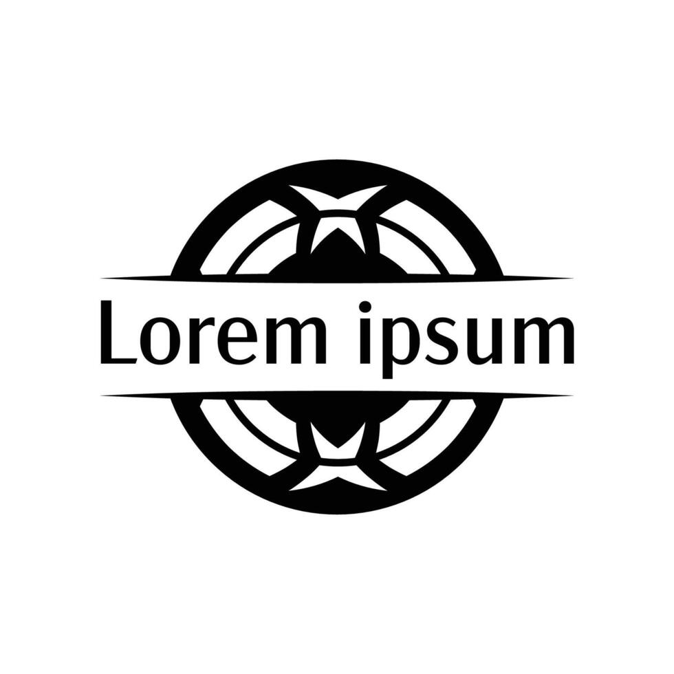 Geometric Ethnic Round Frame for Modern Branding vector