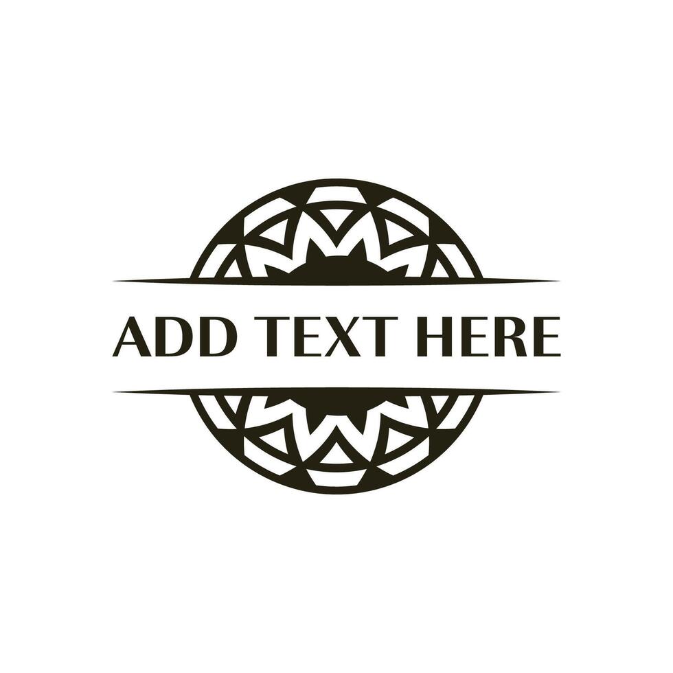 Stylized circular badge for elegant branding perfect for fashion labels vector