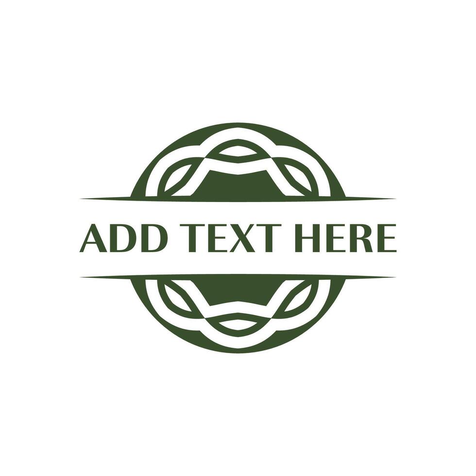 Artistic circular logo design perfect for creative agencies and small businesses vector