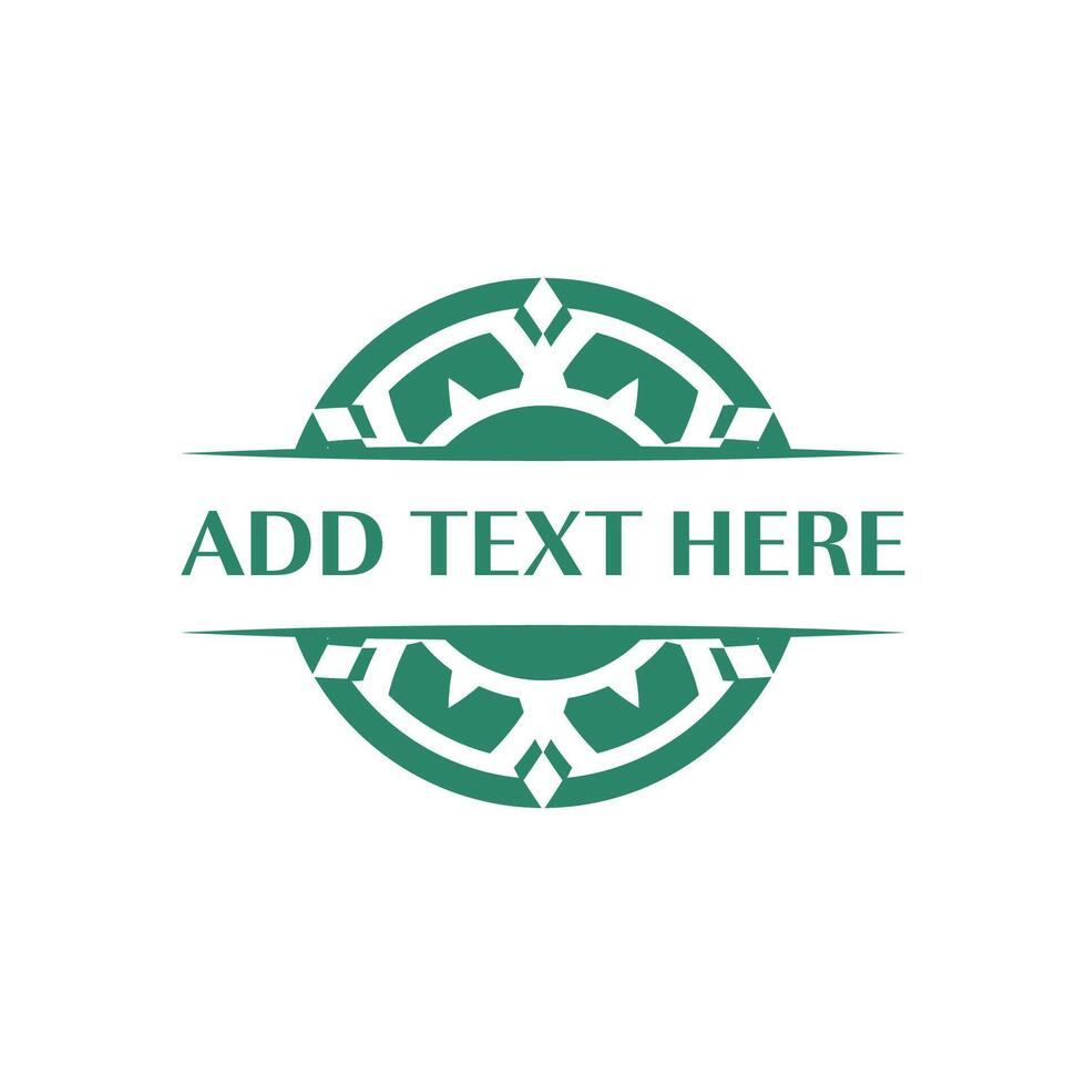 Clean and modern circle logo design great for tech companies and digital platforms vector