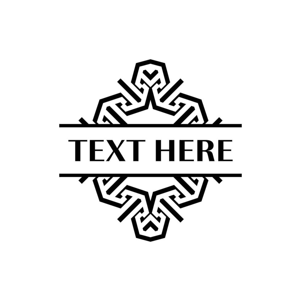 Geometric Square Frame for Premium Brand Packaging vector