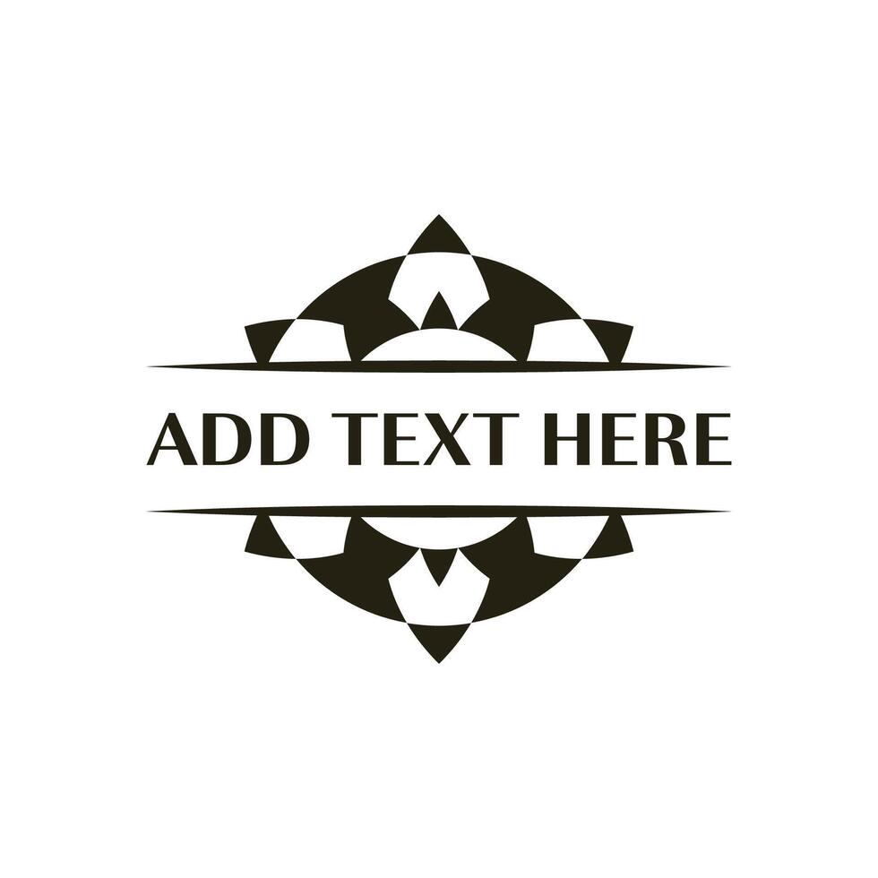 Sophisticated badge layout for branding designed for high-end labels vector