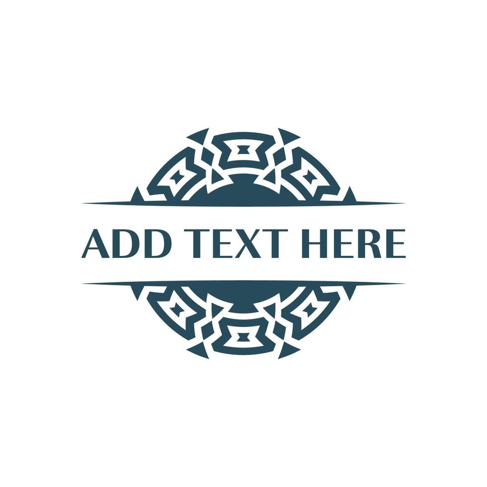 Artistic circular logo design perfect for creative agencies and small businesses vector