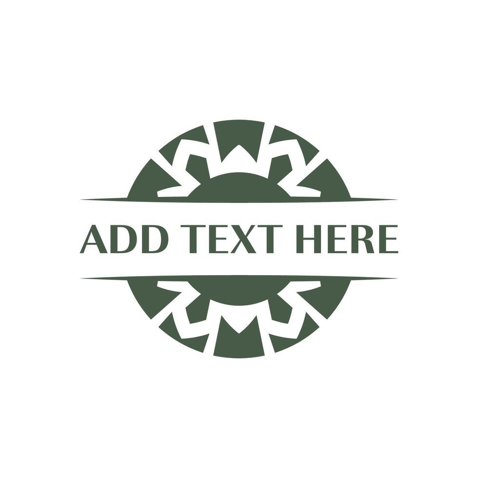 Classic badge design with customizable text suitable for logos and seals vector