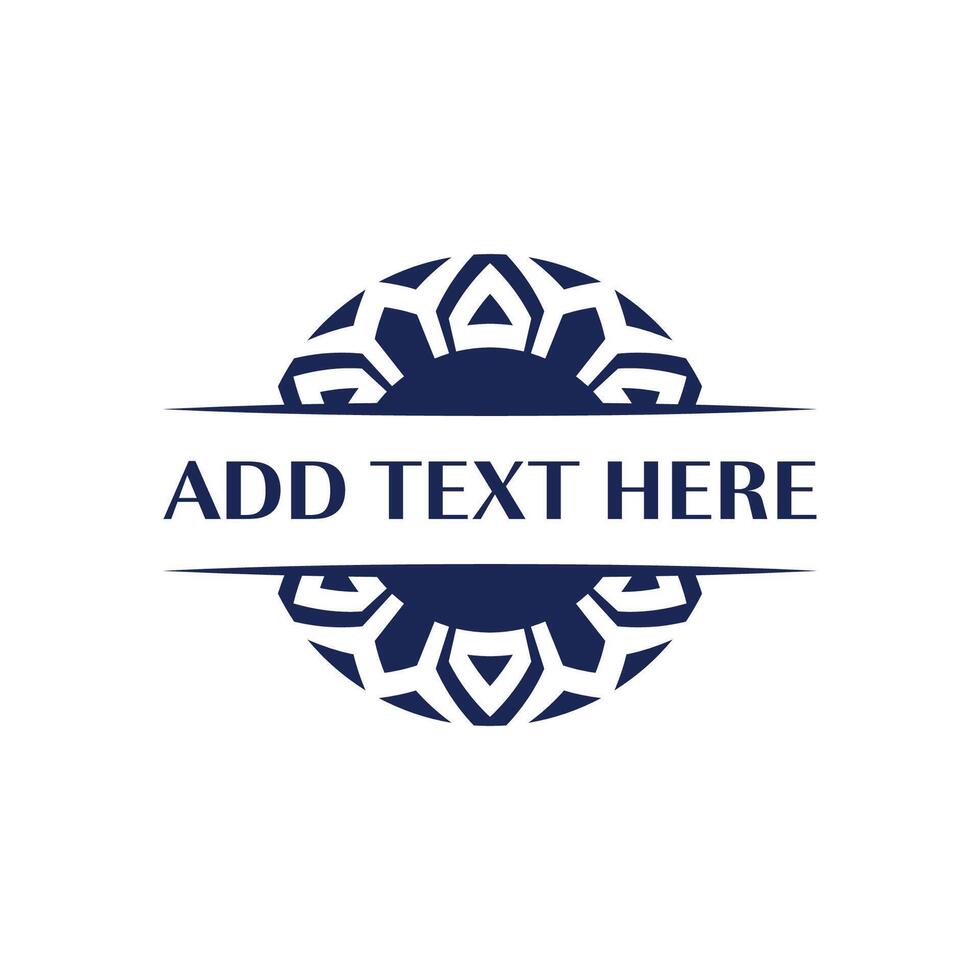 Artistic circular logo design perfect for creative agencies and small businesses vector
