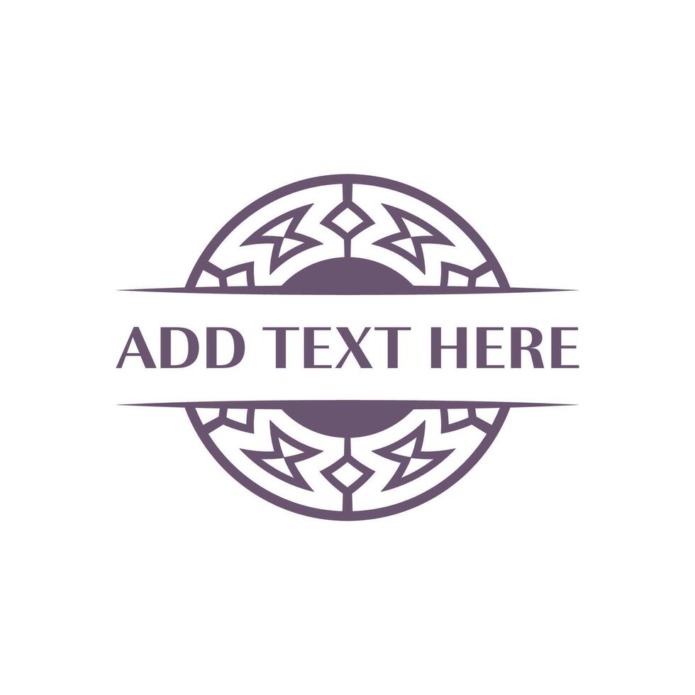 Artistic circular logo design perfect for creative agencies and small businesses vector
