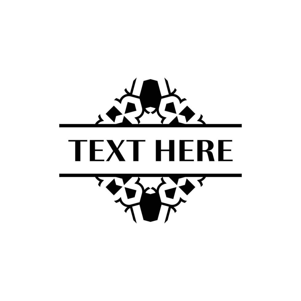 Geometric Line Frame for Modern Branding Solutions vector