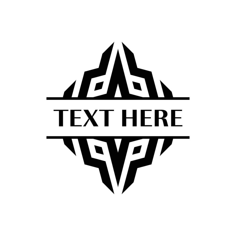 Vintage Symmetrical Line Frame for Unique Packaging vector