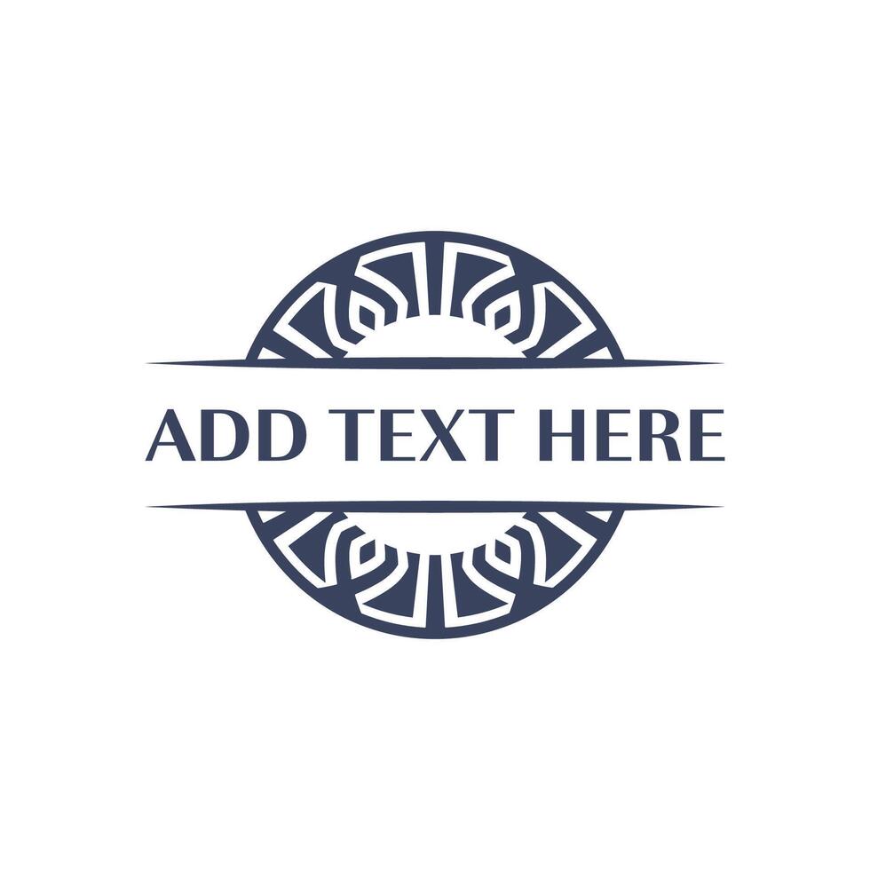 Refined emblem template with vintage appeal suited for craft or handmade brands vector