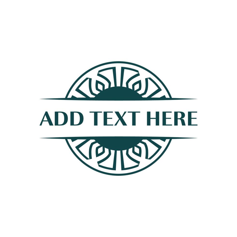 Stylized circular badge for elegant branding perfect for fashion labels vector
