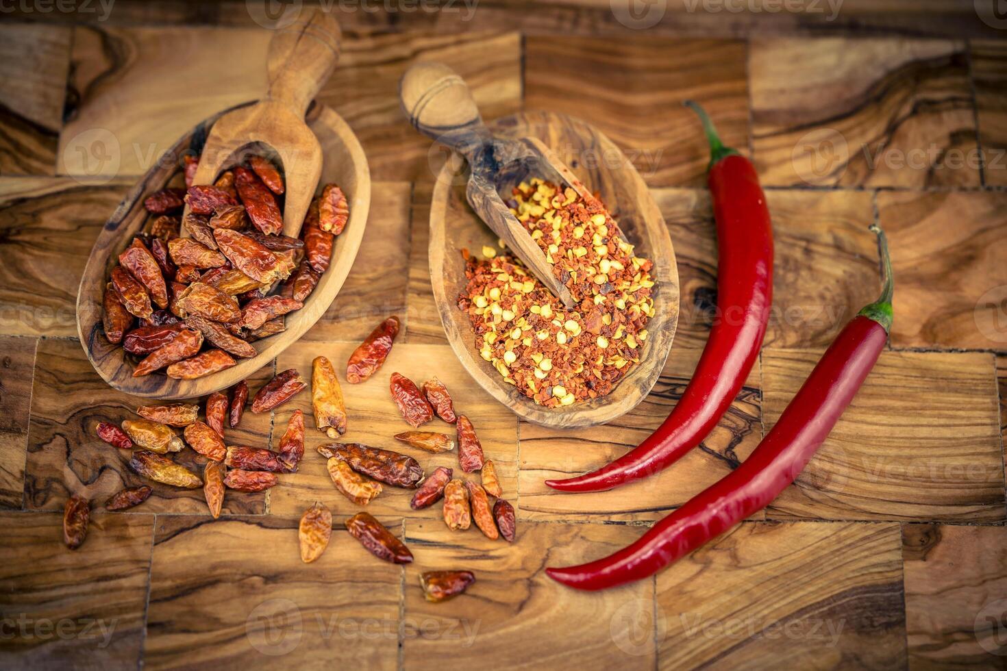 Ingredients for a spicy fruity chilli con carne photo