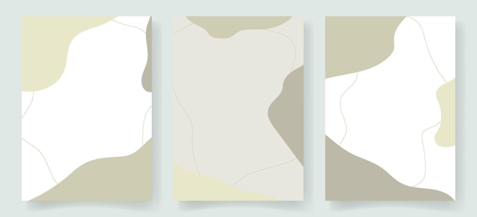 Set of abstract memphis backgrounds vector