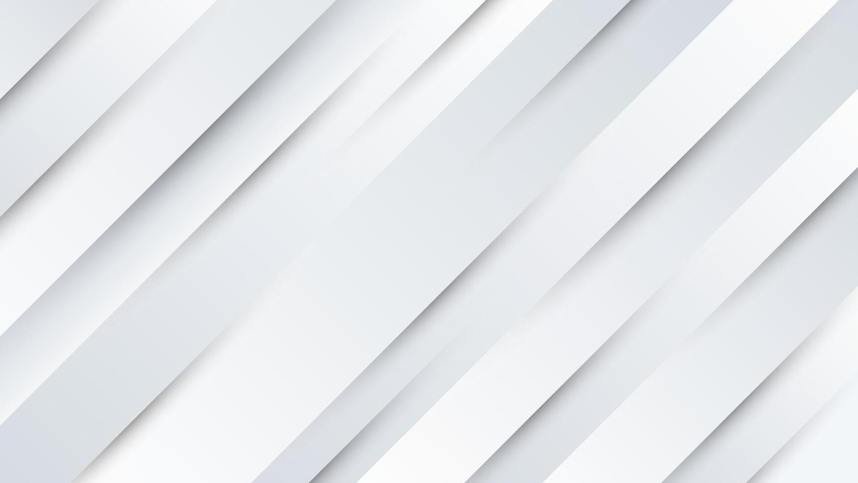 Diagonal layered white stripes background vector