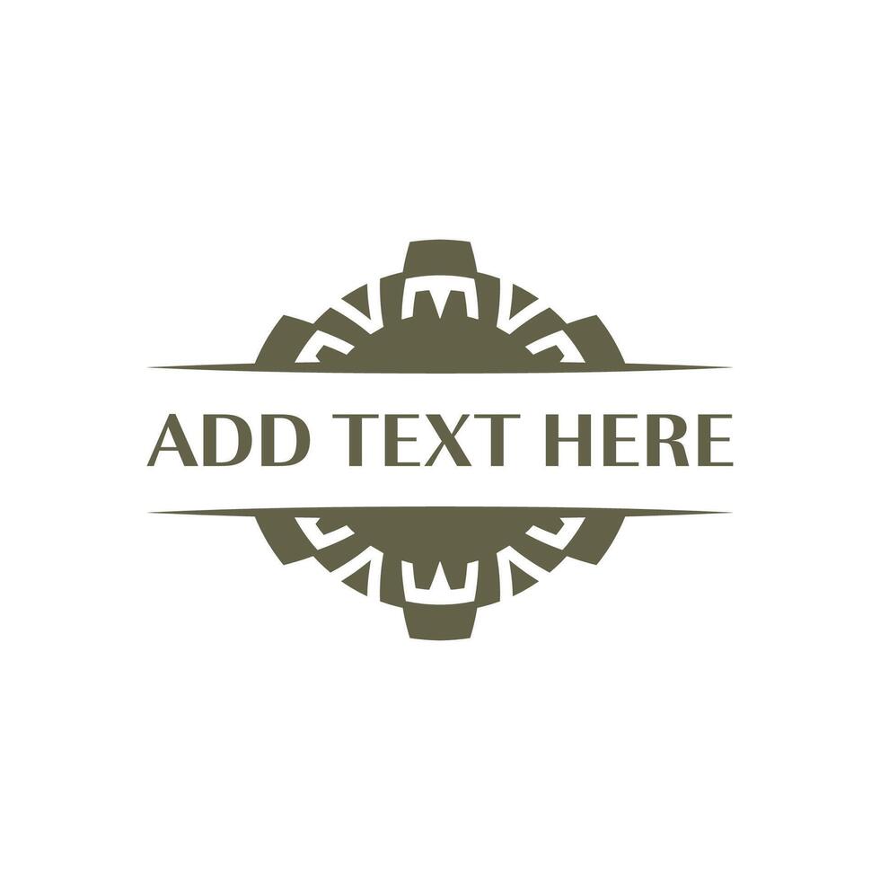 Elegant circular emblem design ideal for luxury branding vector