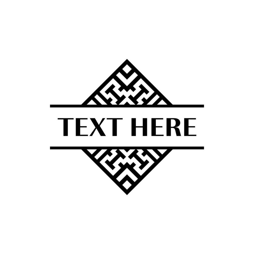 Bold Abstract Diamond Frame Template for Contemporary Designs vector