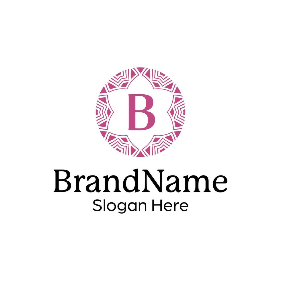 Elegant Brand Identity Logo Template with a Decorative Flair vector