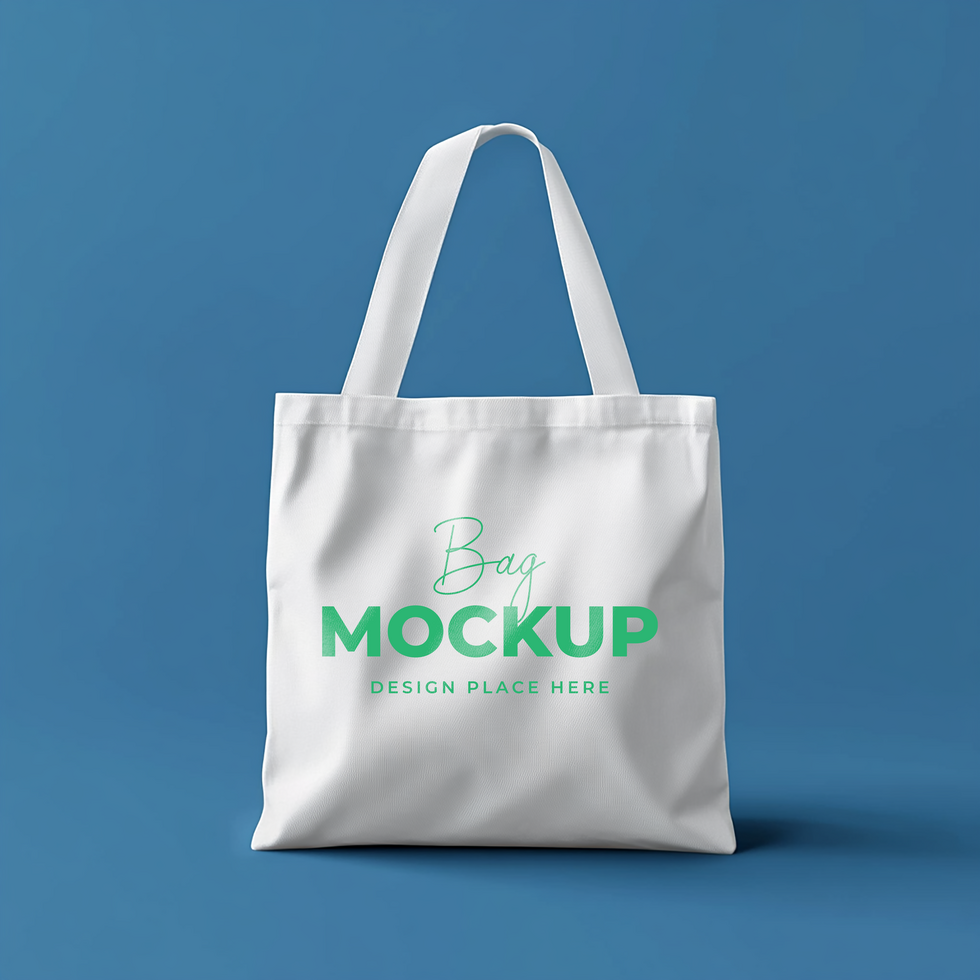 white paper bag mockup psd