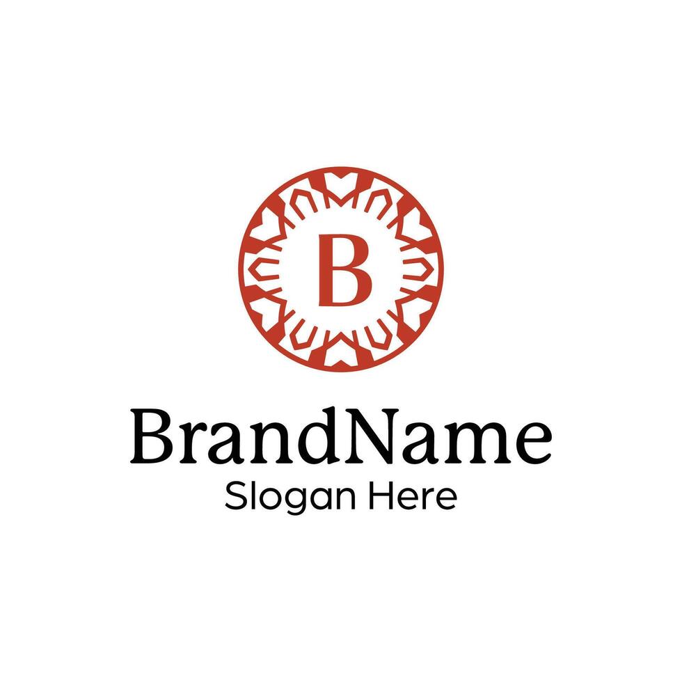 Elegant Brand Identity Logo Template with a Decorative Flair vector