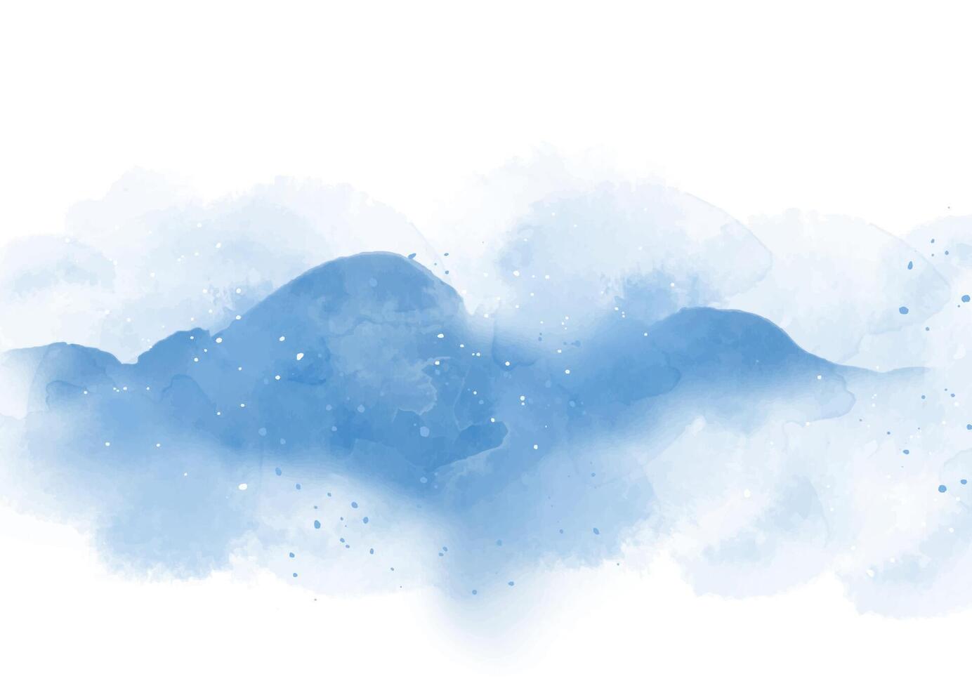 Abstract hand painted minimal watercolour landscape background vector