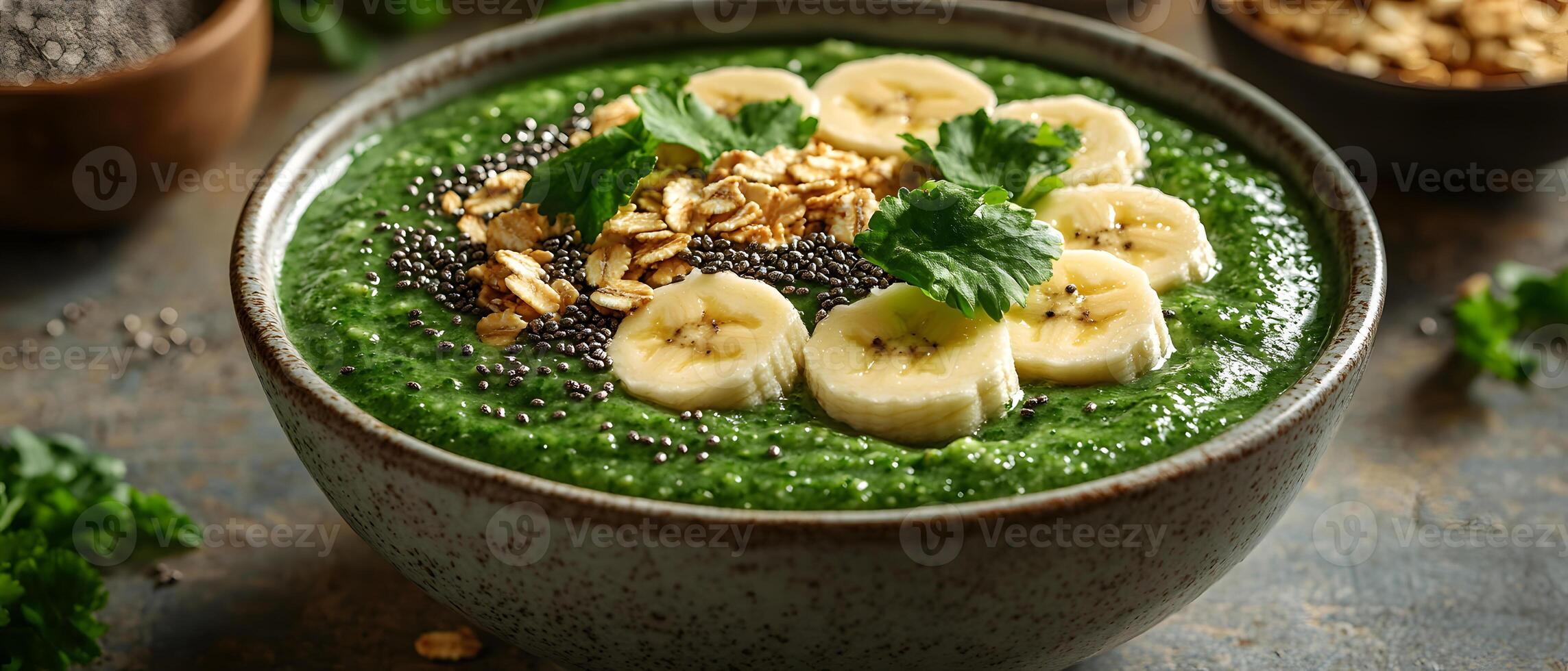 Healthy breakfast is very important because it keeps you energized all the day. This image can be used in advertisements or on social media to promote healthy and balanced diet in your daily life. photo