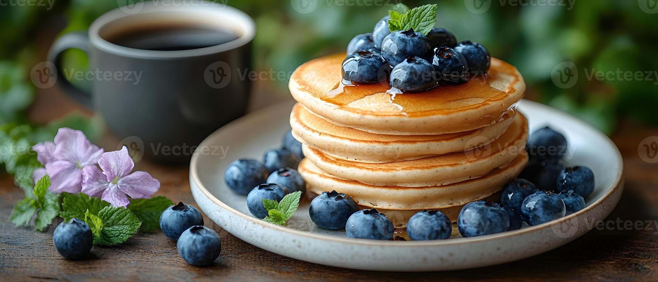 Healthy breakfast is very important because it keeps you energized all the day. This image can be used in advertisements or on social media to promote healthy and balanced diet in your daily life. photo