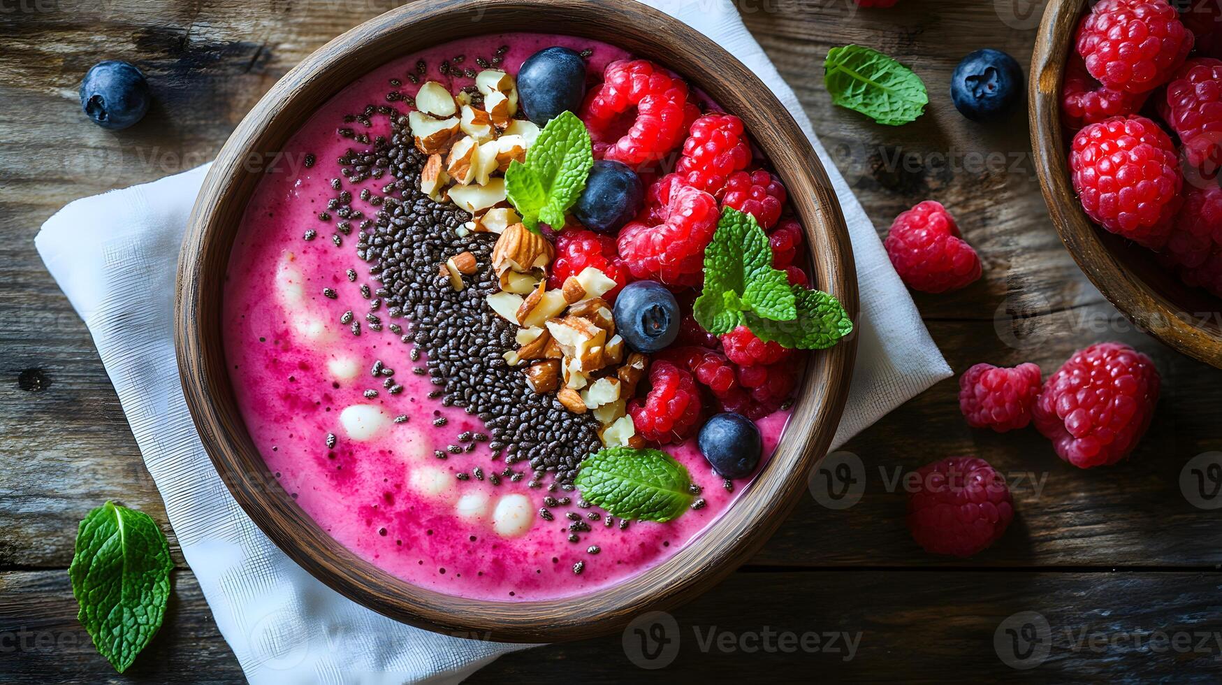 Healthy breakfast is very important because it keeps you energized all the day. This image can be used in advertisements or on social media to promote healthy and balanced diet in your daily life. photo