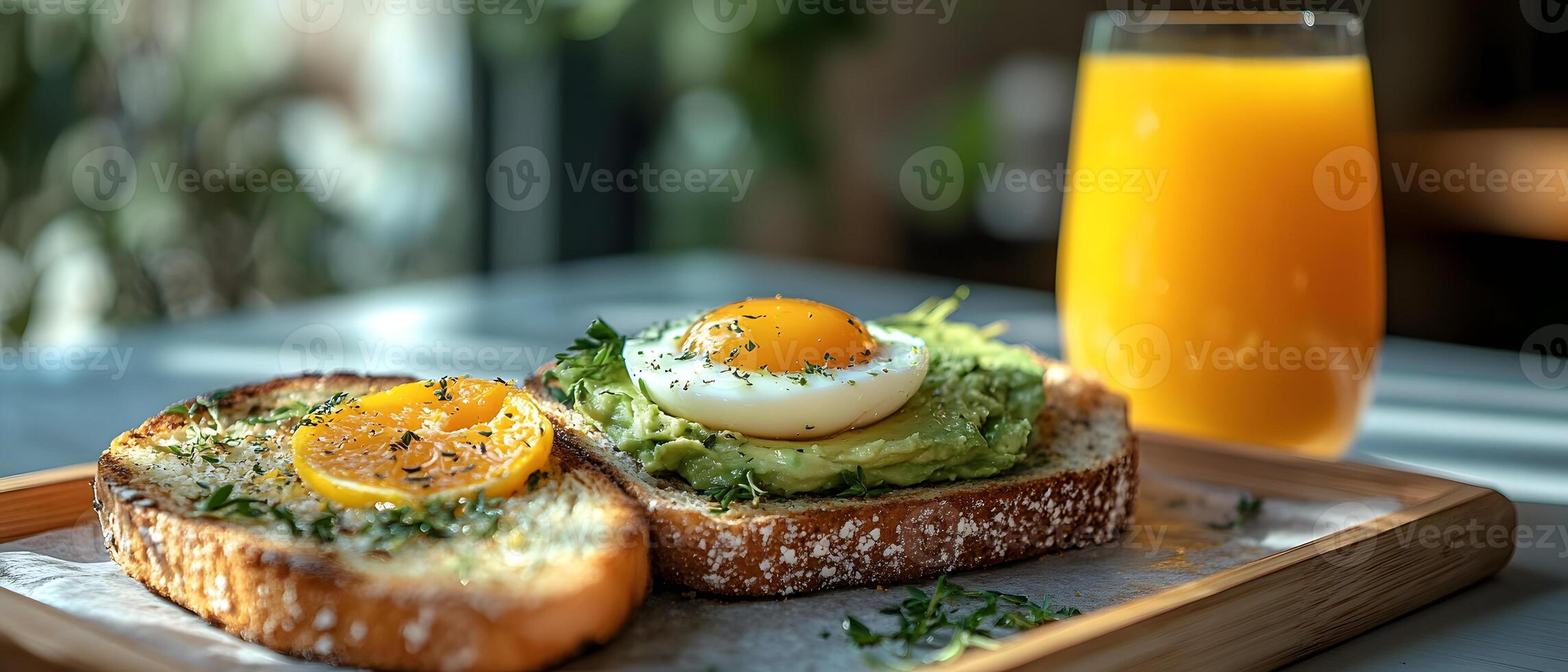 Healthy breakfast is very important because it keeps you energized all the day. This image can be used in advertisements or on social media to promote healthy and balanced diet in your daily life. photo