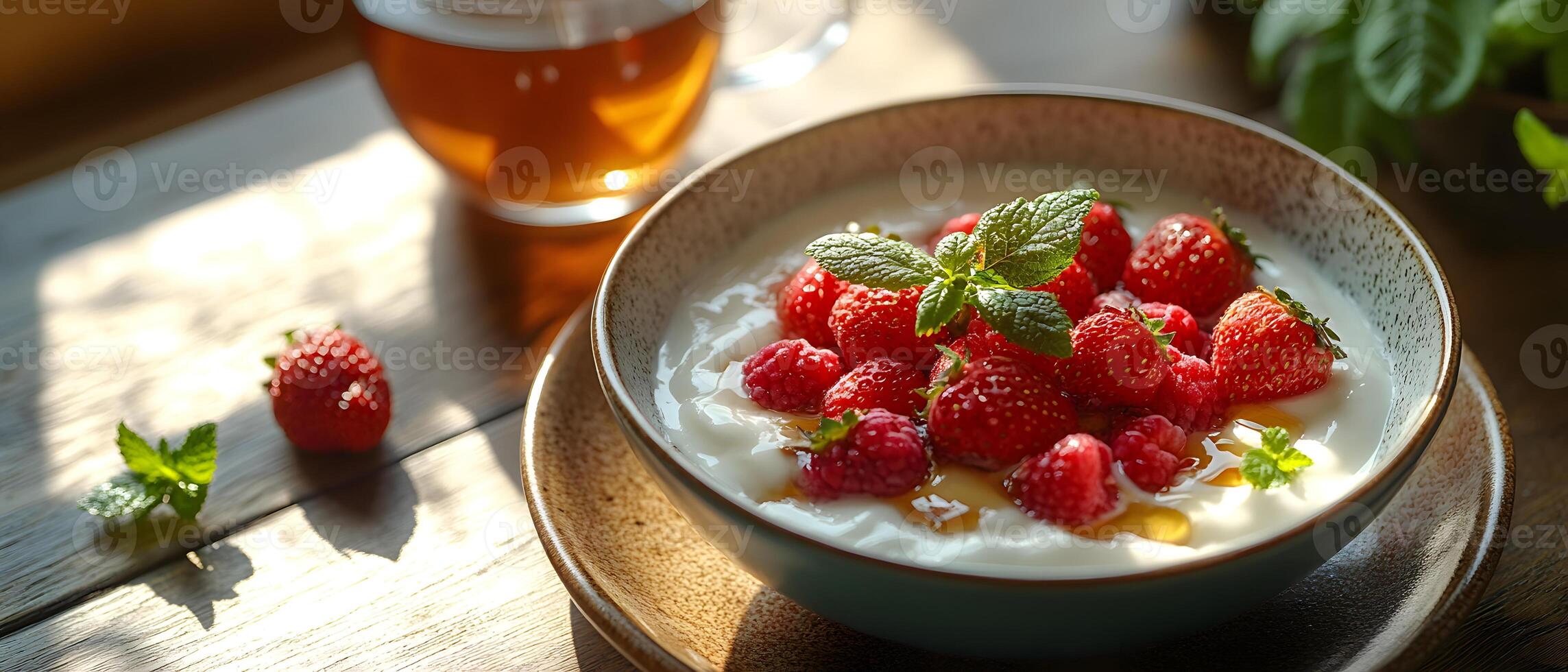 Healthy breakfast is very important because it keeps you energized all the day. This image can be used in advertisements or on social media to promote healthy and balanced diet in your daily life. photo
