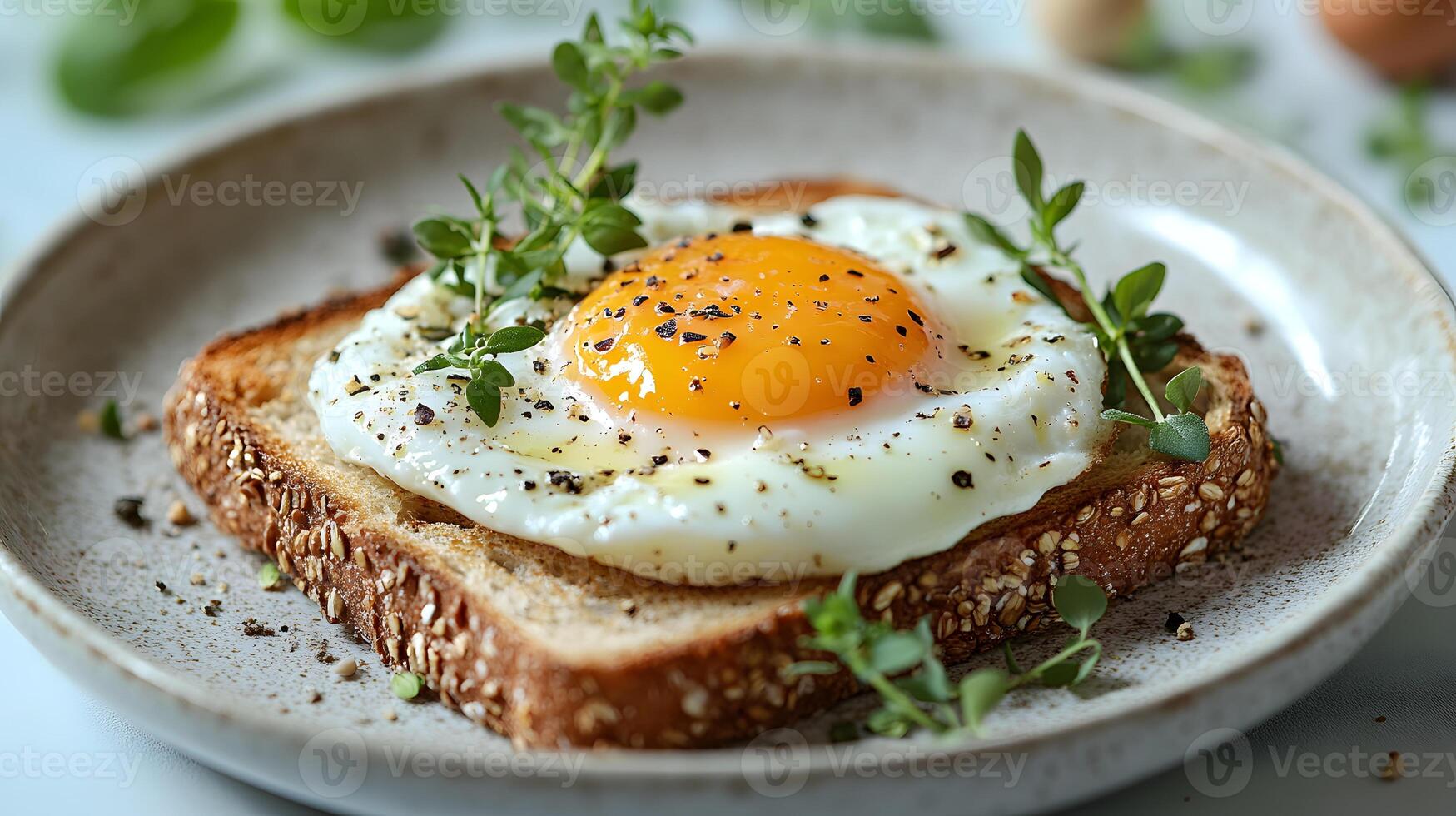 Healthy breakfast is very important because it keeps you energized all the day. This image can be used in advertisements or on social media to promote healthy and balanced diet in your daily life. photo