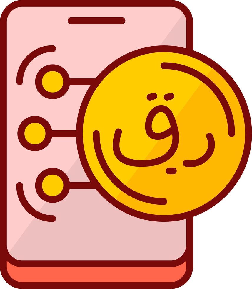 Qatari Riyal Icon Design Symbpl vector