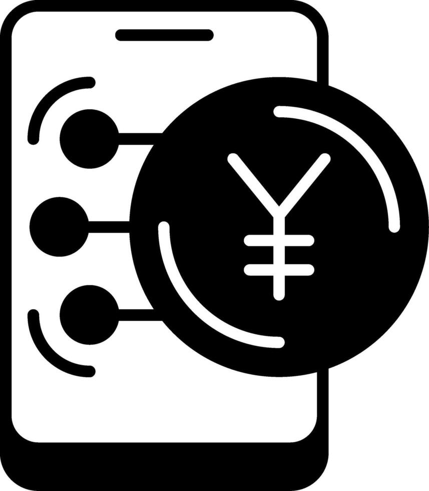Japanese Yen Icon Design Symbpl vector