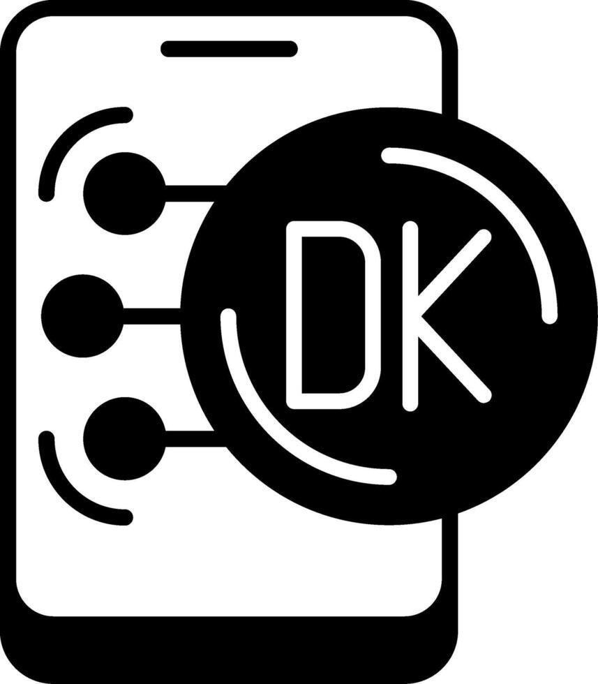 Danish Krone Icon Design Symbpl vector