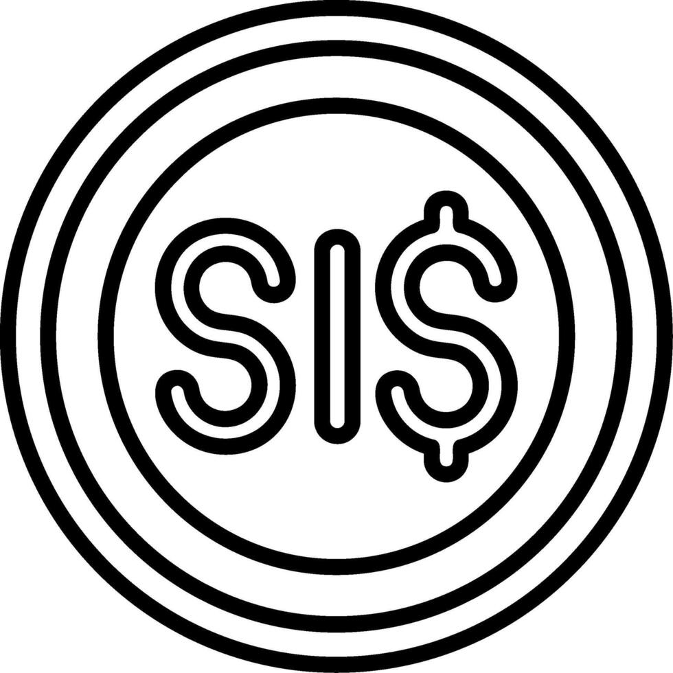 Solomon Islands Dollar Icon Design Symbpl vector
