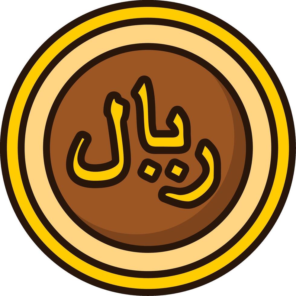 Saudi Riyal Icon Design Symbpl vector