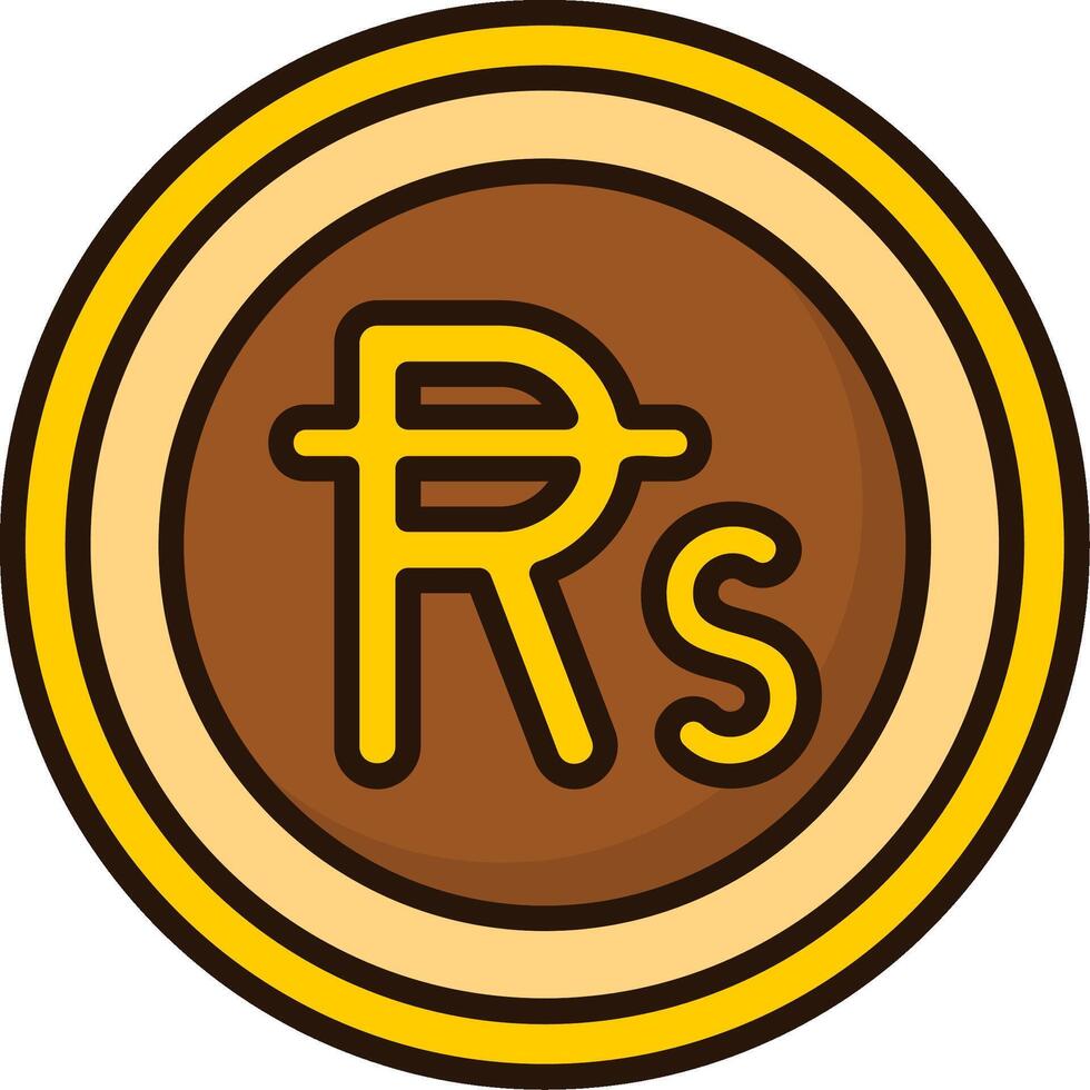 Mauritian Rupee Icon Design Symbpl vector