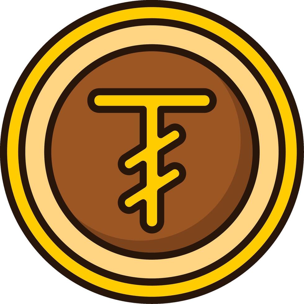 Mongolian Tugrik Icon Design Symbpl vector