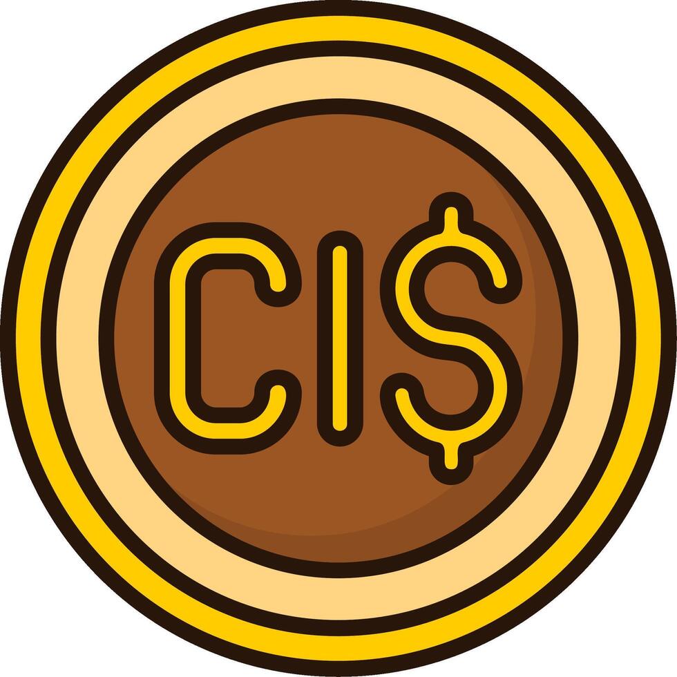 Cayman Islands Dollar Icon Design Symbpl vector