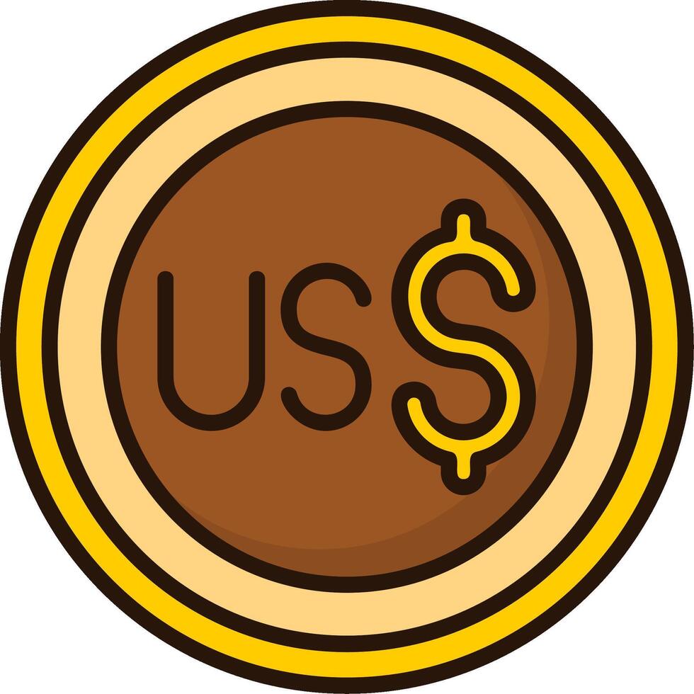 Tuvaluan Dollar Icon Design Symbpl vector
