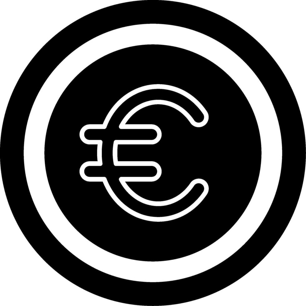 Euro Icon Design Symbpl vector