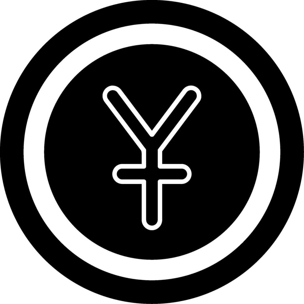 Chinese Yuan Icon Design Symbpl vector