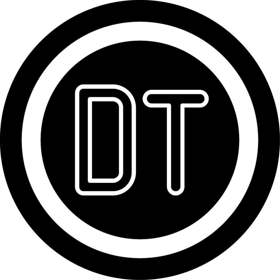 Tunisian Dinar Icon Design Symbpl vector