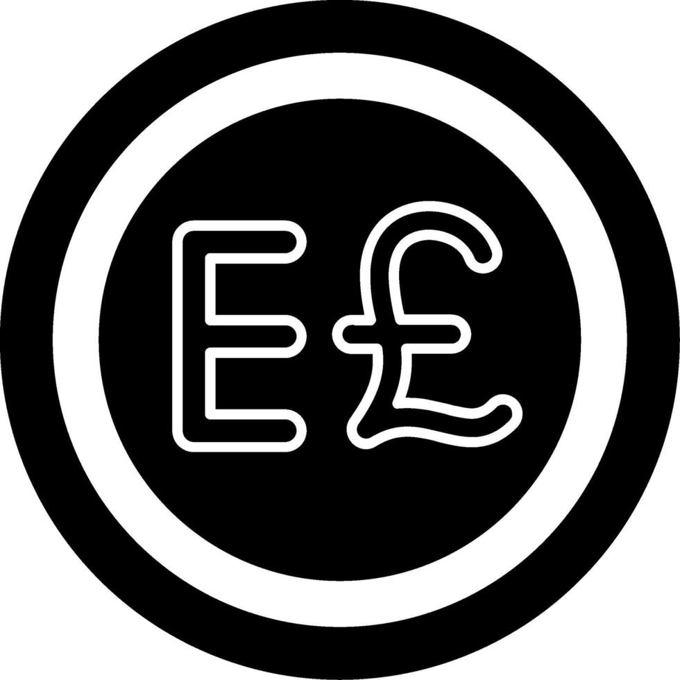 Egypt Currency Icon Design Symbpl vector