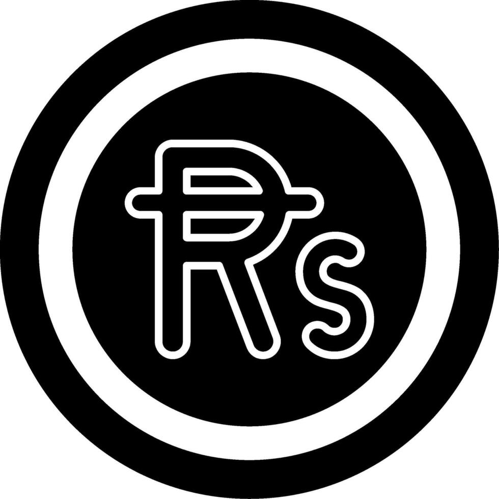 Mauritian Rupee Icon Design Symbpl vector