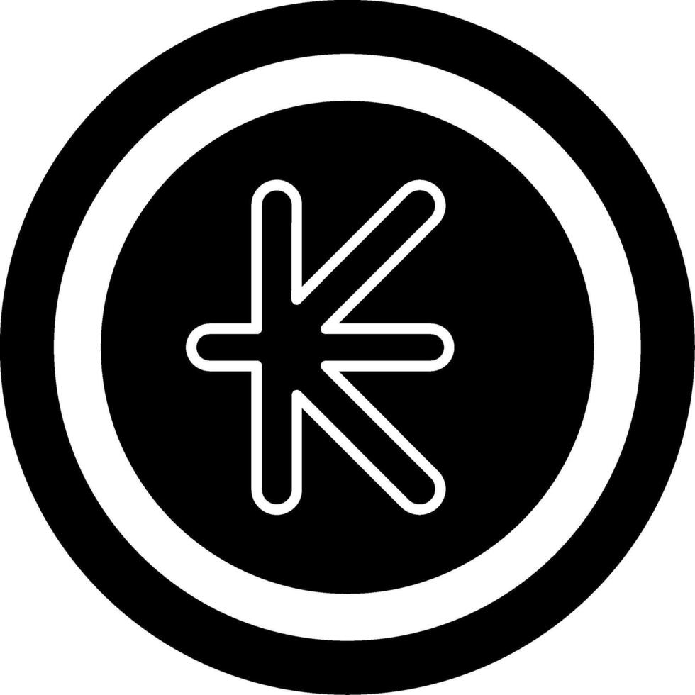 Lao Kip Icon Design Symbpl vector
