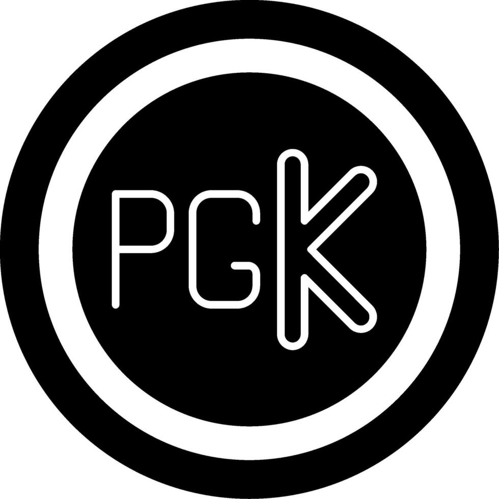 Papua New Guinean Kina Icon Design Symbpl vector